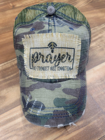 Prayer (The Strongest Wifi Connection) Patch Hat