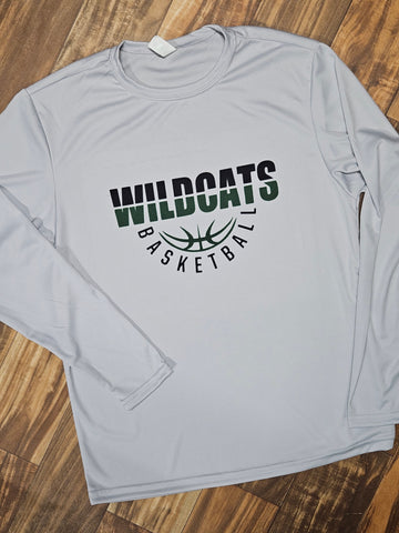 Spirit Gear - Silver Performance Long Sleeve Basketball