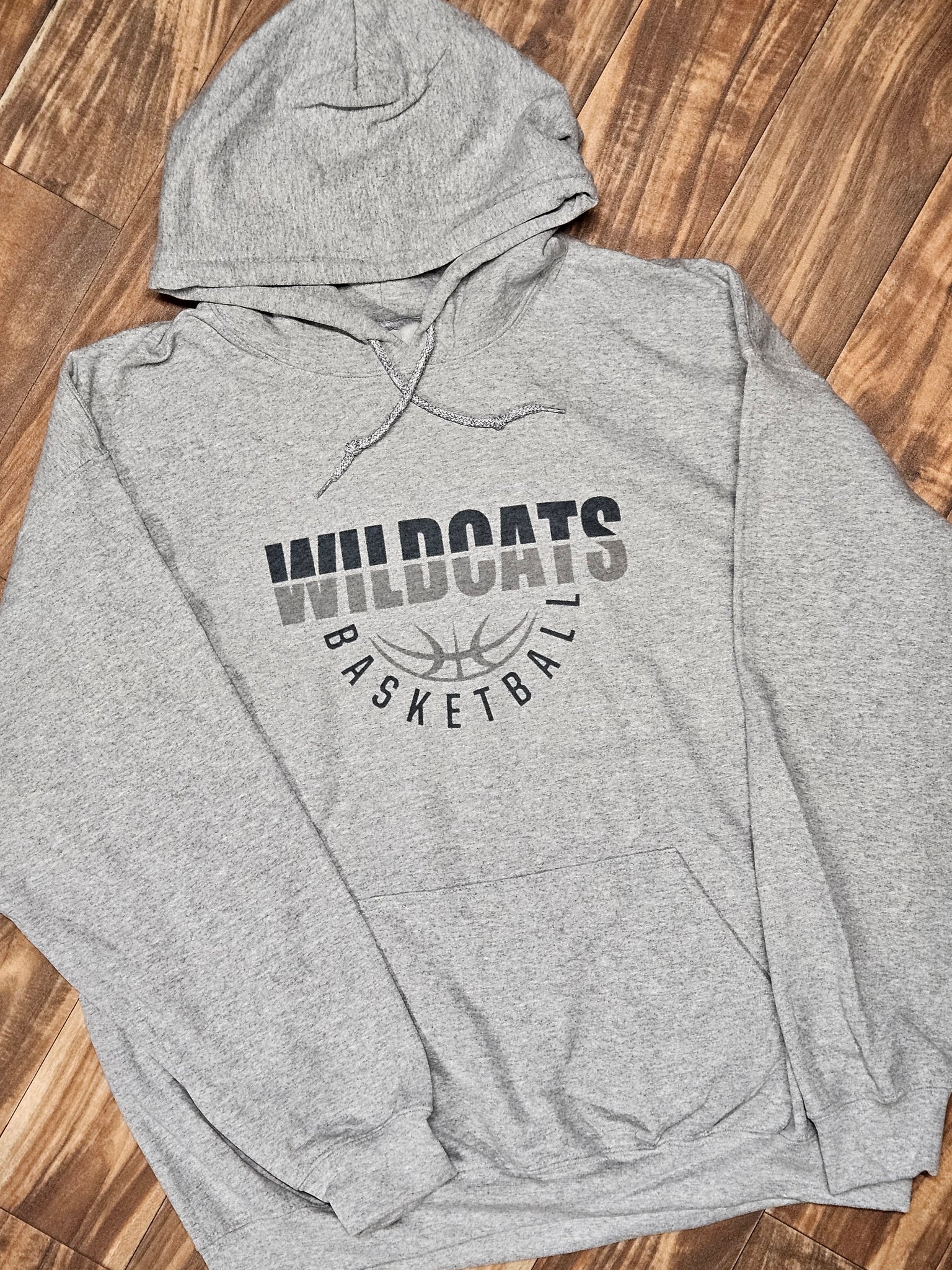 Spirit Gear - Grey Hoodie Basketball 2 Wildcats