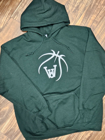 WUS Basketball - Forest Green Hoodie