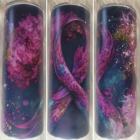 Breast Cancer Awareness Ribbon Tumbler