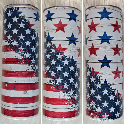 Stars & Stripes American Flag Tumbler