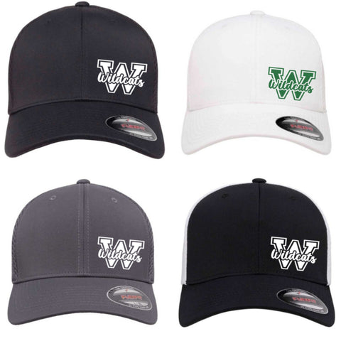 Wildcats W - Fitted Flexfit Airmesh Hat