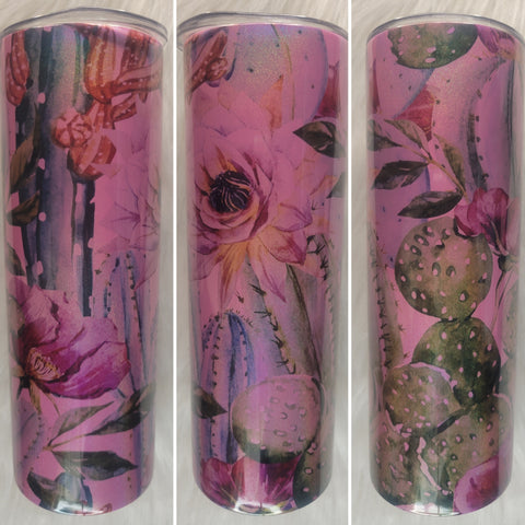 Floral Cacti Tumbler (Vibrant Series)