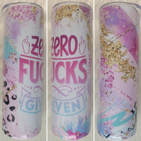 Zero F*cks Given Tumbler