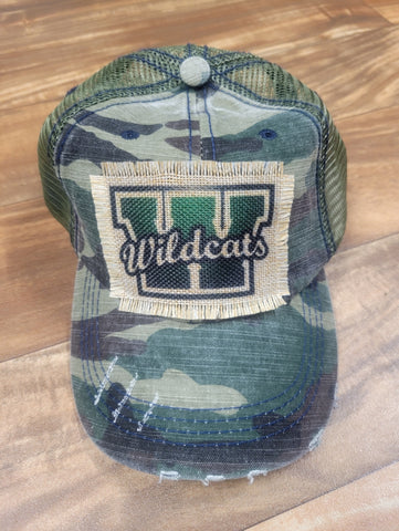 Spirit Gear - Camo Hat Wildcats W