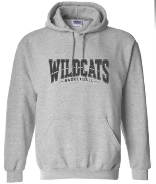 Spirit Gear - Grey Hoodie Basketball 2 Wildcats