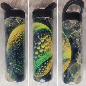 Vibrant Softball Sports Lid Tumbler