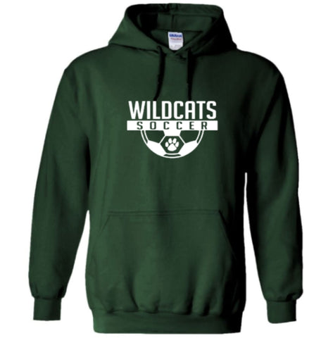 Wildcats Soccer Ball  - Forest Green Hoodie