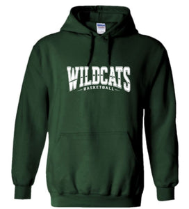 Wildcats Basketball Line - Forest Green Hoodie