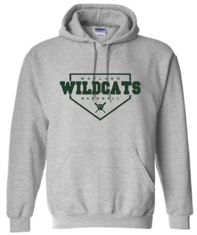 Wildcats Baseball Diamond  - Grey Hoodie