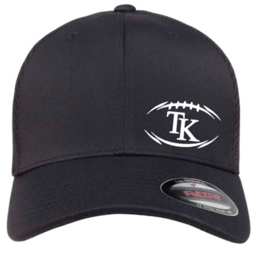 TK Football Outline - Fitted Flexfit Airmesh Hat