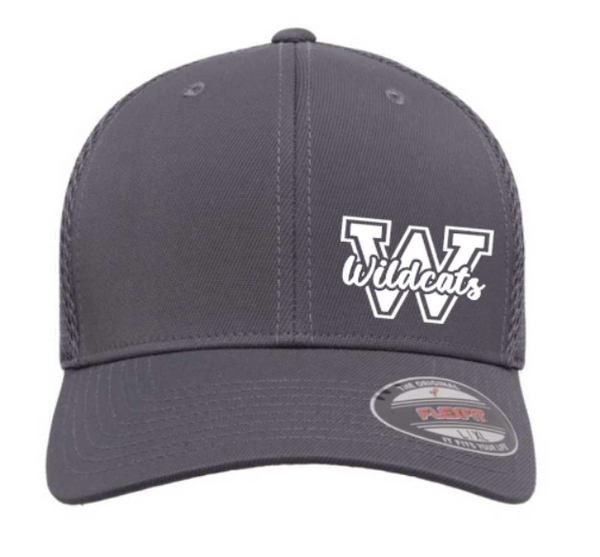 Wildcats W - Fitted Flexfit Airmesh Hat