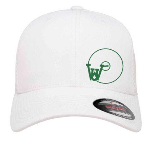 WUS Wrestling Outline - Fitted Flexfit Airmesh Hat