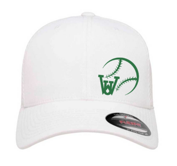 WUS Baseball / Softball Outline - Fitted Flexfit Airmesh Hat