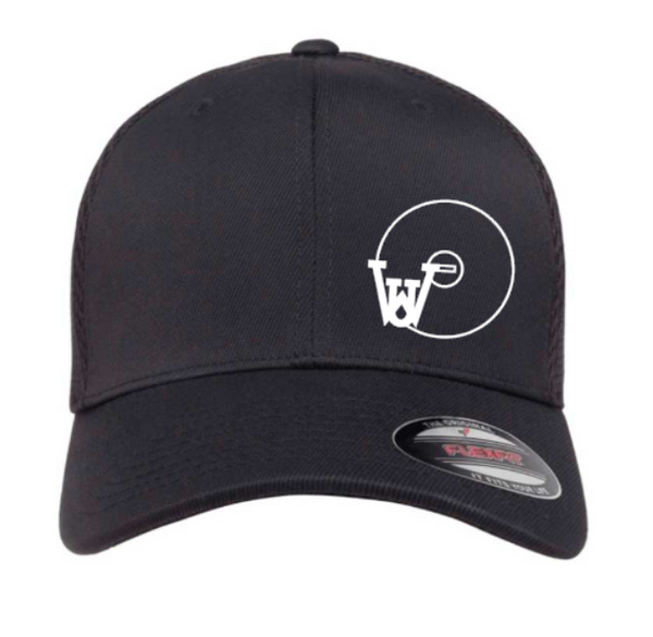 WUS Wrestling Outline - Fitted Flexfit Airmesh Hat