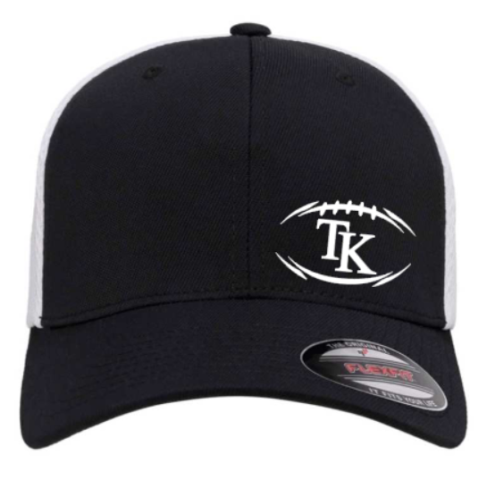 TK Football Outline - Fitted Flexfit Airmesh Hat