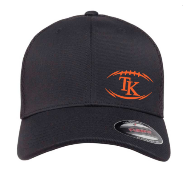 TK Football Outline - Fitted Flexfit Airmesh Hat