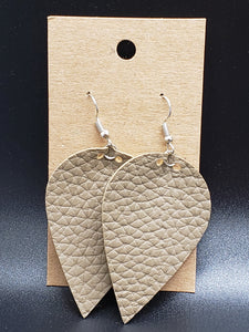 Petal Earrings - Taupe