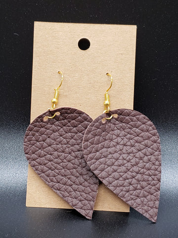 Petal Earrings - Chocolate