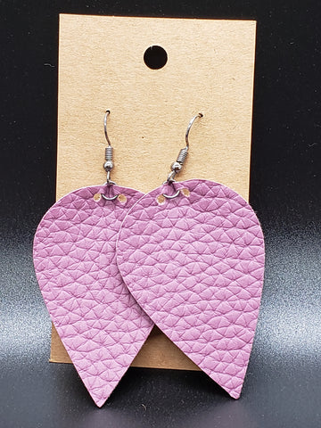 Petal Earrings - Plum