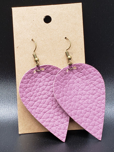 Petal Earrings - Plum