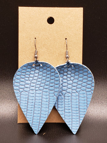 Petal Earrings - Snakeskin