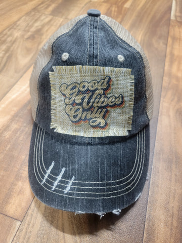 Good Vibes Only Patch Hat