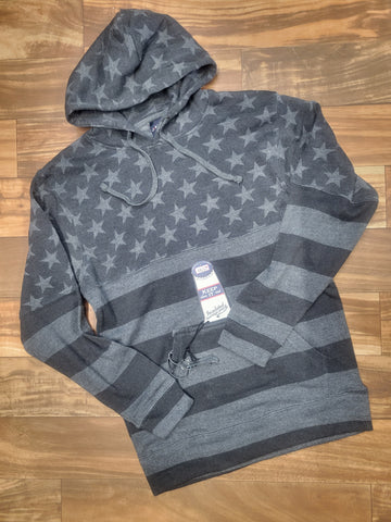 Stars & Stripes Charcoal (beverage pocket) Hoodie