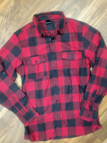 Red Buffalo Plaid Flannel Shirt